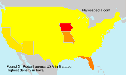 Surname Podaril in USA Surname Podaril in USA