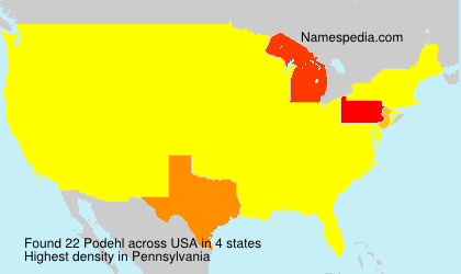 Surname Podehl in USA Surname Podehl in USA