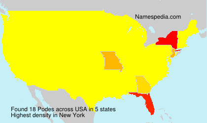 Surname Podes in USA Surname Podes in USA