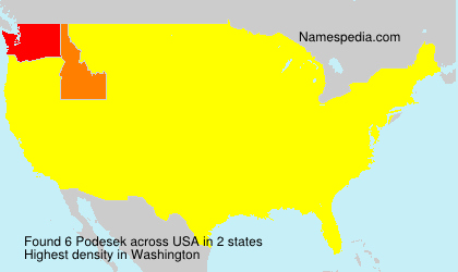 Surname Podesek in USA Surname Podesek in USA