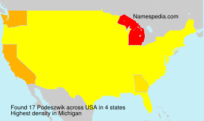 Surname Podeszwik in USA Surname Podeszwik in USA