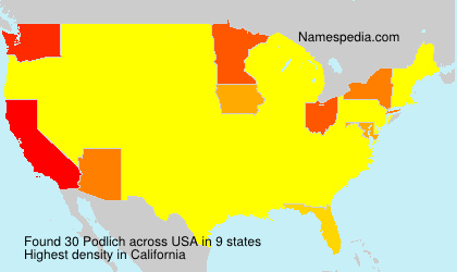 Surname Podlich in USA Surname Podlich in USA
