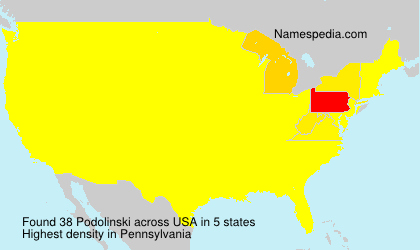 Surname Podolinski in USA Surname Podolinski in USA