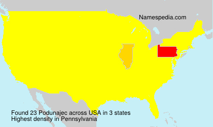 Surname Podunajec in USA Surname Podunajec in USA