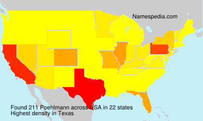 Surname Poehlmann in USA Surname Poehlmann in USA