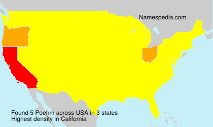 Surname Poehm in USA Surname Poehm in USA