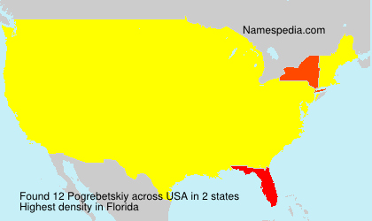 Surname Pogrebetskiy in USA
