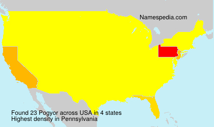 Surname Pogyor in USA Surname Pogyor in USA