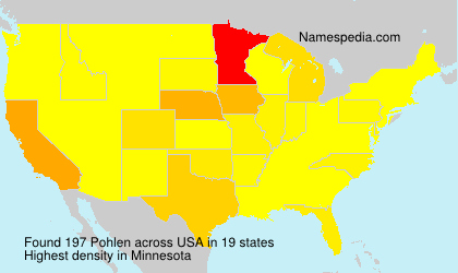 Surname Pohlen in USA Surname Pohlen in USA