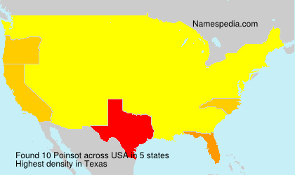 Surname Poinsot in USA Surname Poinsot in USA