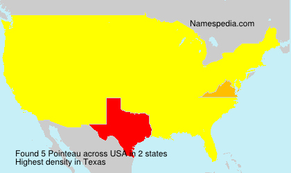 Surname Pointeau in USA Surname Pointeau in USA