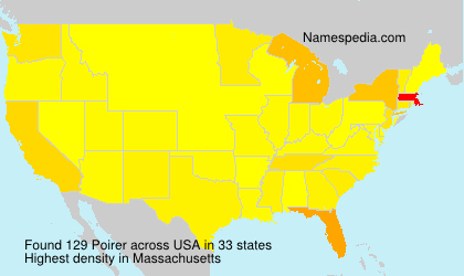 Surname Poirer in USA Surname Poirer in USA