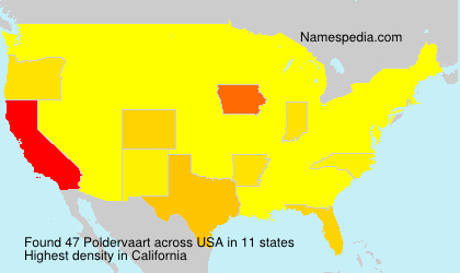 Surname Poldervaart in USA Surname Poldervaart in USA