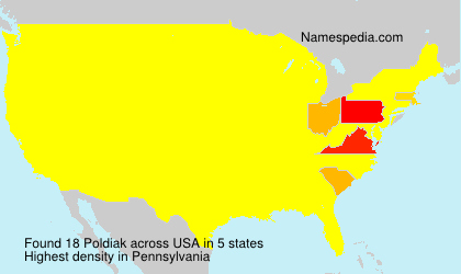 Surname Poldiak in USA Surname Poldiak in USA