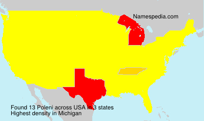 Surname Poleni in USA Surname Poleni in USA