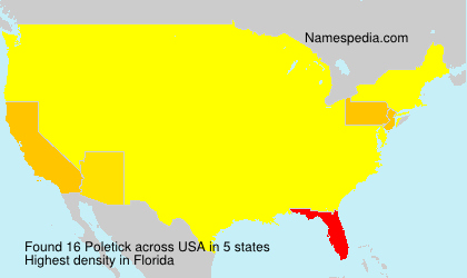 Surname Poletick in USA Surname Poletick in USA