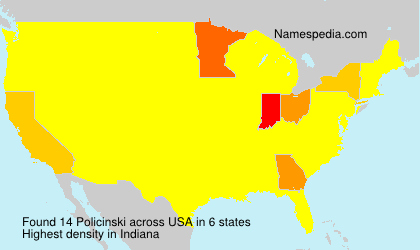 Surname Policinski in USA Surname Policinski in USA