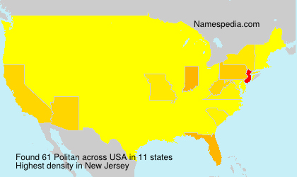 Surname Politan in USA Surname Politan in USA
