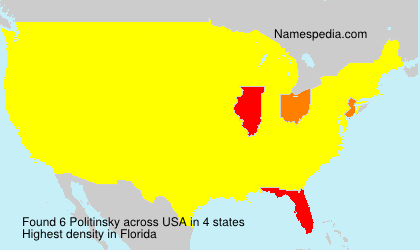 Surname Politinsky in USA Surname Politinsky in USA