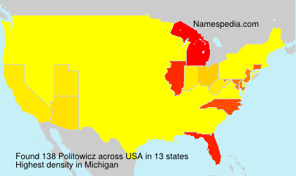 Surname Politowicz in USA Surname Politowicz in USA
