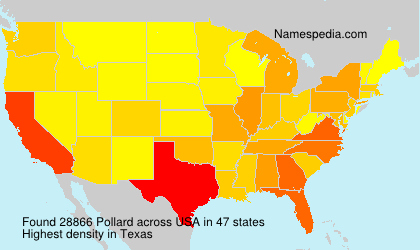 Surname Pollard in USA Surname Pollard in USA