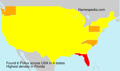 Surname Pollux in USA Surname Pollux in USA