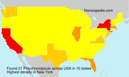Surname Polychronopoulo in USA Surname Polychronopoulo in USA