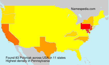 Surname Polyniak in USA Surname Polyniak in USA