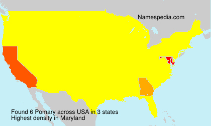 Surname Pomary in USA Surname Pomary in USA