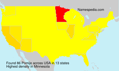 Surname Pomije in USA Surname Pomije in USA
