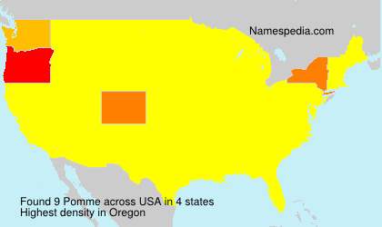Surname Pomme in USA Surname Pomme in USA