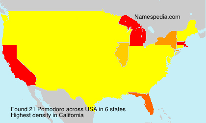Surname Pomodoro in USA Surname Pomodoro in USA