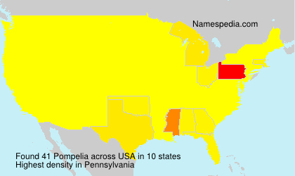 Surname Pompelia in USA Surname Pompelia in USA