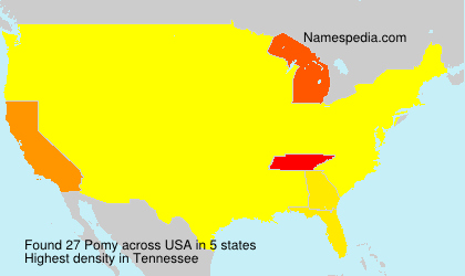 Surname Pomy in USA Surname Pomy in USA
