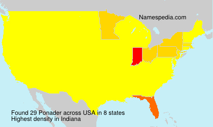 Surname Ponader in USA Surname Ponader in USA