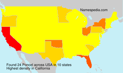 Surname Poncel in USA Surname Poncel in USA