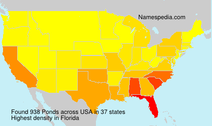 Surname Ponds in USA Surname Ponds in USA