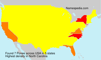 Surname Ponee in USA Surname Ponee in USA