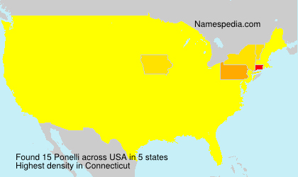 Surname Ponelli in USA Surname Ponelli in USA