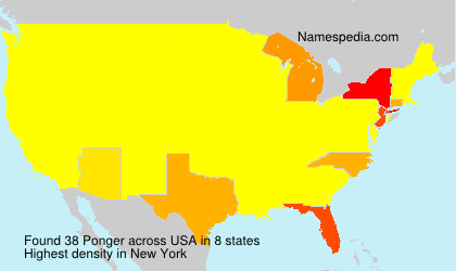 Surname Ponger in USA Surname Ponger in USA