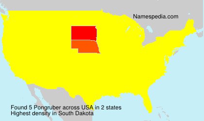 Surname Pongruber in USA