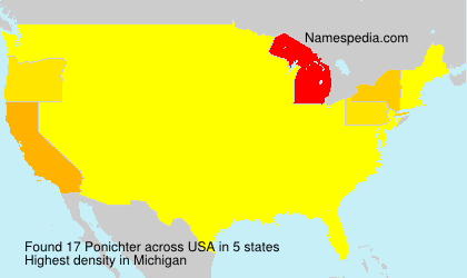 Surname Ponichter in USA Surname Ponichter in USA