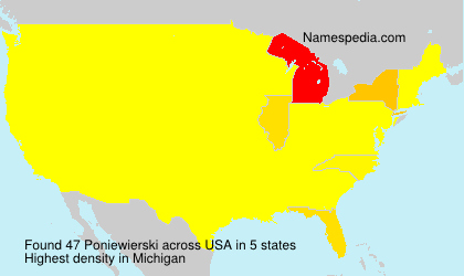 Surname Poniewierski in USA Surname Poniewierski in USA