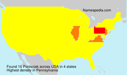Surname Ponisciak in USA Surname Ponisciak in USA