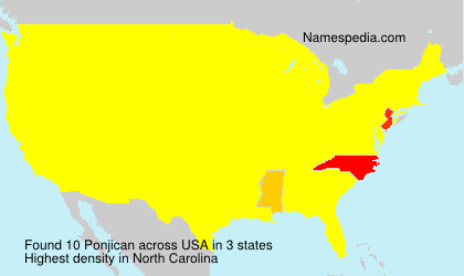 Surname Ponjican in USA Surname Ponjican in USA