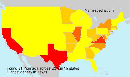 Surname Ponnada in USA Surname Ponnada in USA