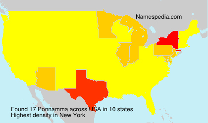 Surname Ponnamma in USA Surname Ponnamma in USA