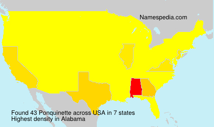 Surname Ponquinette in USA Surname Ponquinette in USA