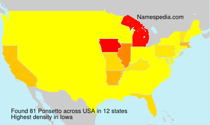 Surname Ponsetto in USA Surname Ponsetto in USA