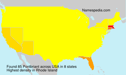 Surname Pontbriant in USA Surname Pontbriant in USA
